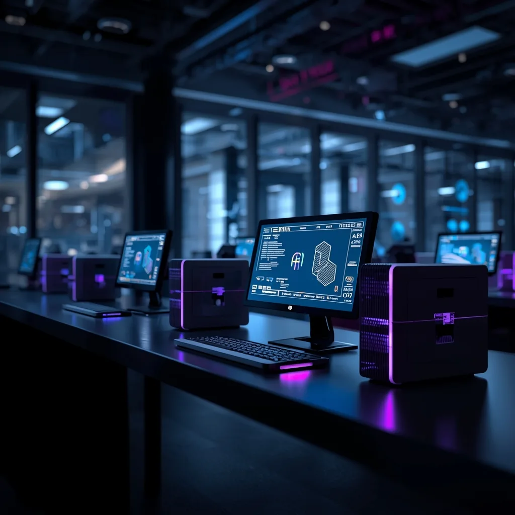 NVIDIA GB10 AI workstations in a modern desktop environment representing DGX-class desktops