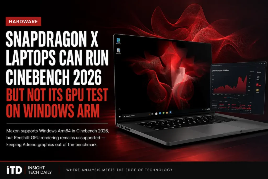 Snapdragon X Adreno GPUs Are Still Missing From Cinebench’s Windows Arm GPU Tests