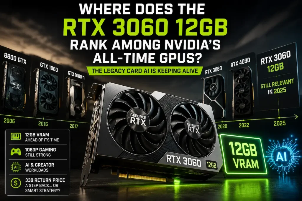 Where Does the RTX 3060 12GB Rank Among Nvidia’s All-Time Great GPUs?