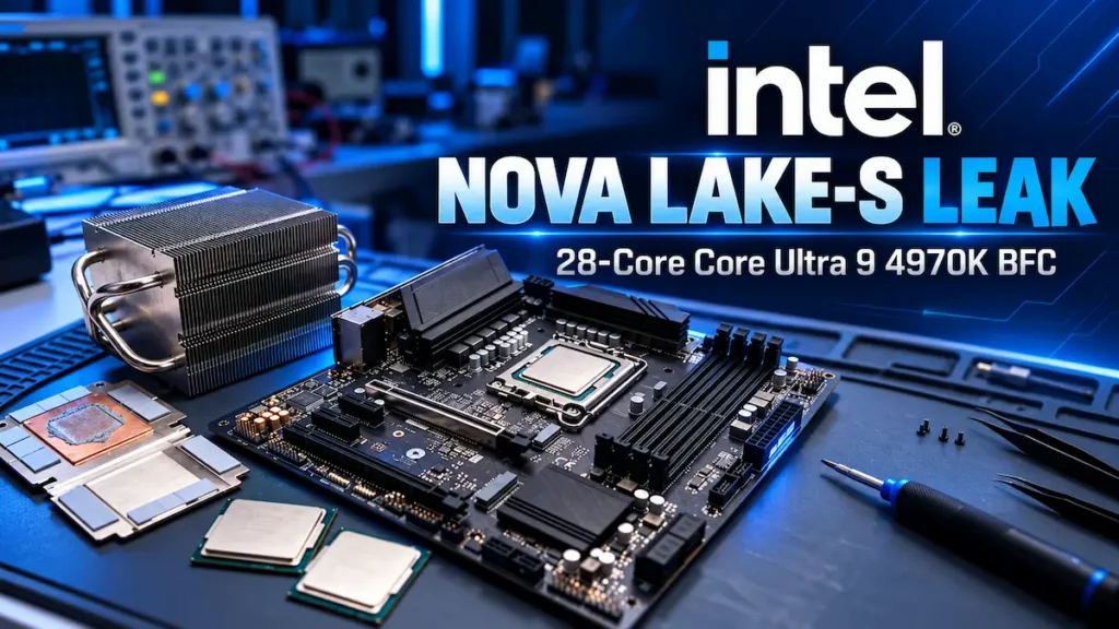 Intel Nova Lake-S Leak Reveals 28-Core Core Ultra 9 4970K BFC and Large-Cache Strategy